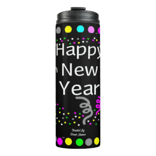 Happy New Year Greetings Thermal Tumbler
