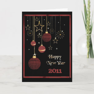 Happy new year holiday card