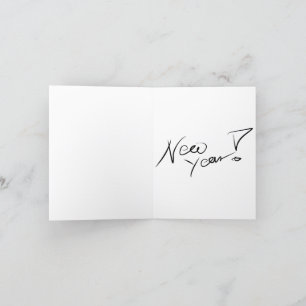 Happy New Year Holiday Card