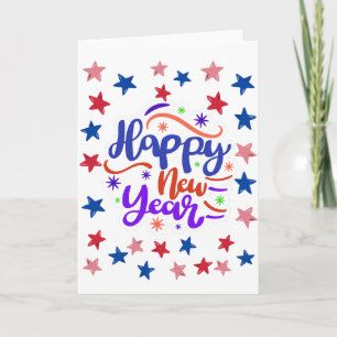 Happy new year holiday card