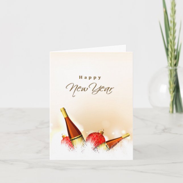 Happy New Year Holiday Card (Front)