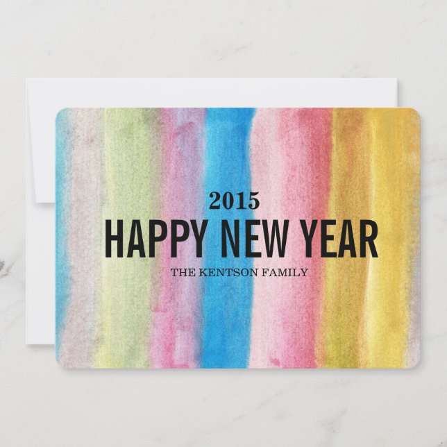 happy new year holiday card (Front)