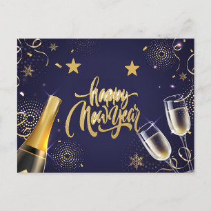 Happy New Year Holiday Postcard