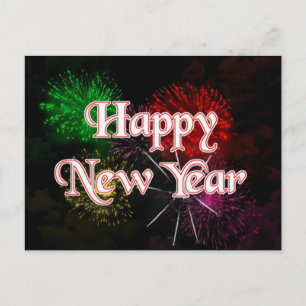 Happy New Year Holiday Postcard