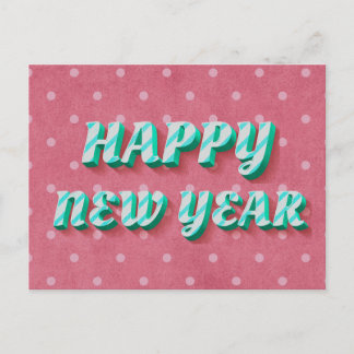 Happy New Year Holiday Postcard