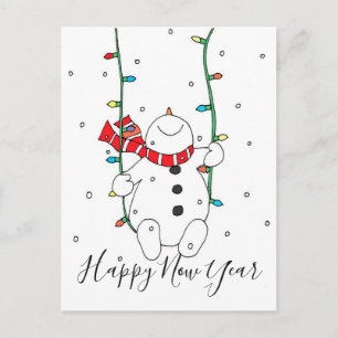 Happy New Year Holiday Postcard