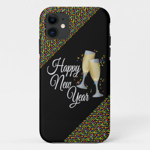 Happy New Year I Champagne Glasses iPhone 11 Case