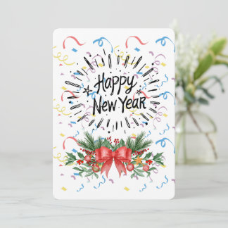 Happy new year invitation