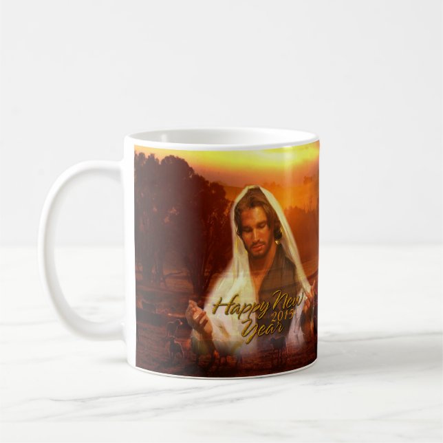 Happy New Year Jesus 2015 Mugs (Left)