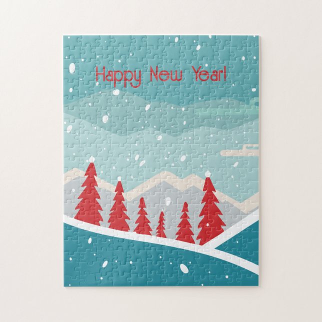 Happy New Year Jigsaw Puzzle (Vertical)
