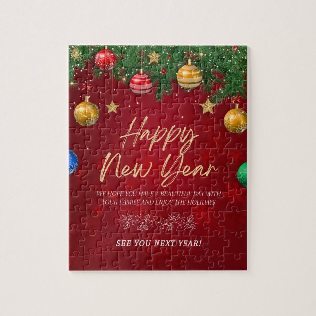 Happy new year jigsaw puzzle (Vertical)