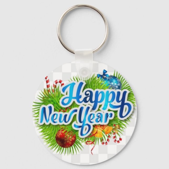Happy New Year Keychain (Front)