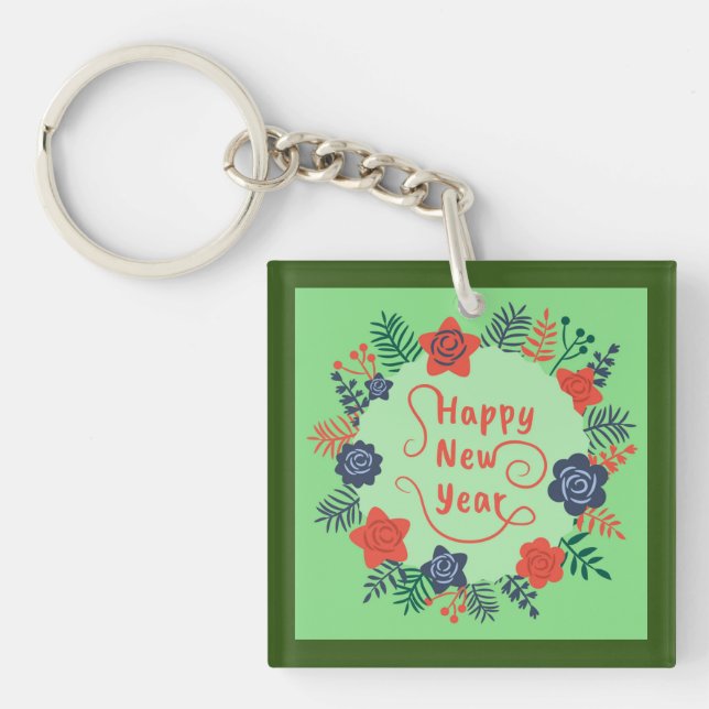 HAPPY NEW YEAR  KEYCHAIN (Front)