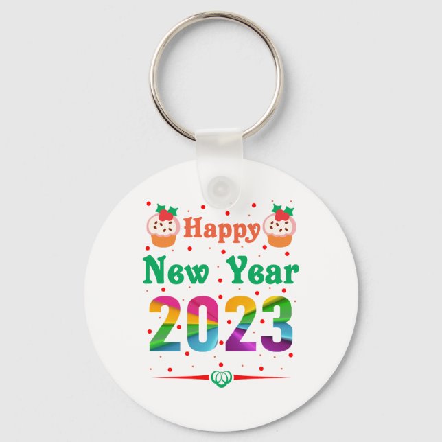 Happy New Year    Keychain (Front)