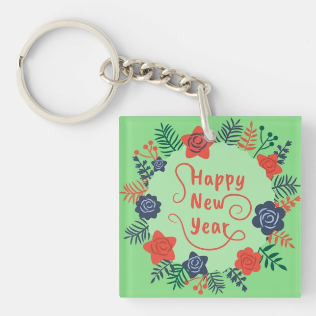 HAPPY NEW YEAR  KEYCHAIN (Front)