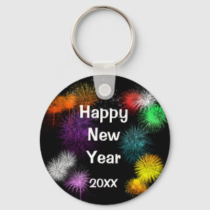 Happy New Year Keychain