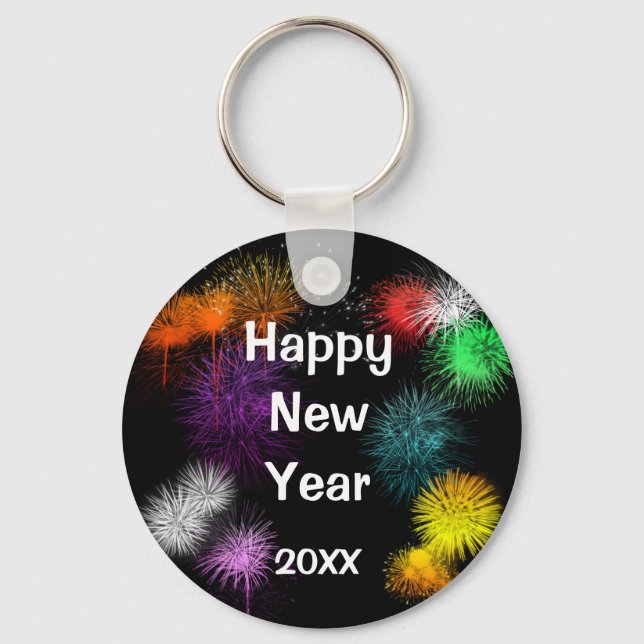 Happy New Year Keychain (Front)