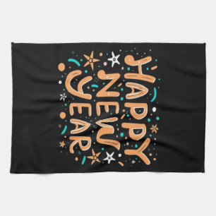 Happy New Year Kitchen Towel