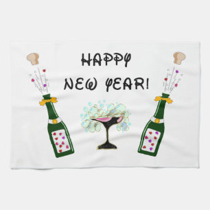 Happy New Year Kitchen Towel