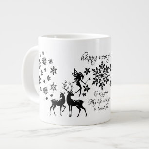 happy new year large coffee mug