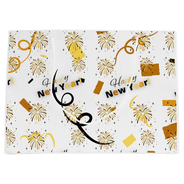 Happy New Year Large Gift Bag (Front)
