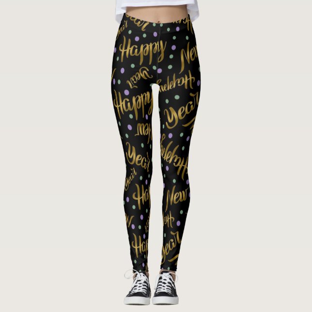 Happy New Year Leggings (Front)