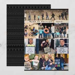 Happy New Year Made it Thru Family Photo Collage Invitation