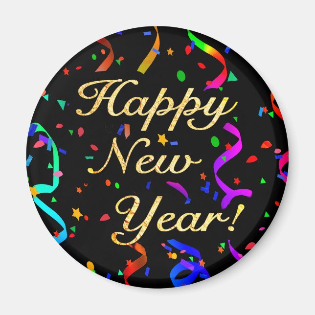 "Happy New Year!" magnet (Front)