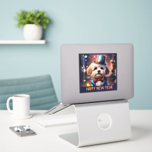 Happy New Year, Maltese Toy Poodle,