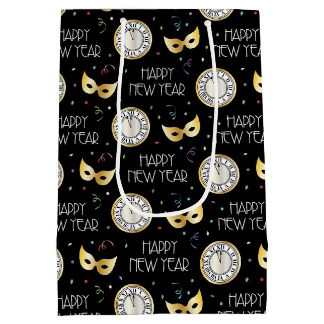Happy New Year Medium Gift Bag (Back)