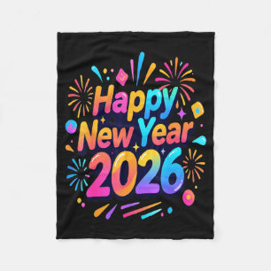 Happy New Year, Merry Christmas Fleece Blanket