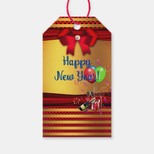 Happy New Year -  Merry Christmas Gift Tags
