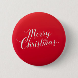 Happy New Year Merry Christmas Holiday Season 2 Inch Round Button