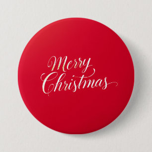 Happy New Year Merry Christmas Holiday Season 3 Inch Round Button