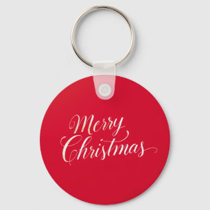Happy New Year Merry Christmas Holiday Season Keychain