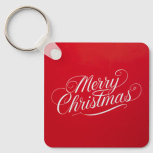 Happy New Year Merry Christmas Holiday Season Keychain