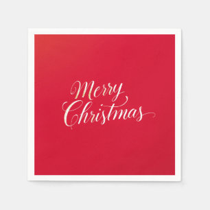 Happy New Year Merry Christmas Holiday Season Napkin