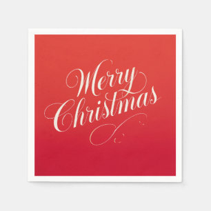 Happy New Year Merry Christmas Holiday Season Napkin