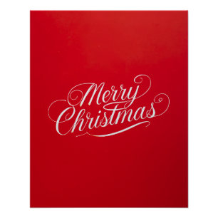 Happy New Year Merry Christmas Holiday Season Poster