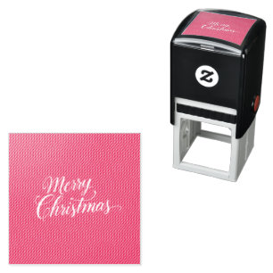 Happy New Year Merry Christmas Holiday Season Self-inking Stamp