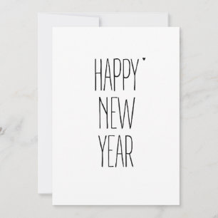 Happy New Year - minimalistic typography card