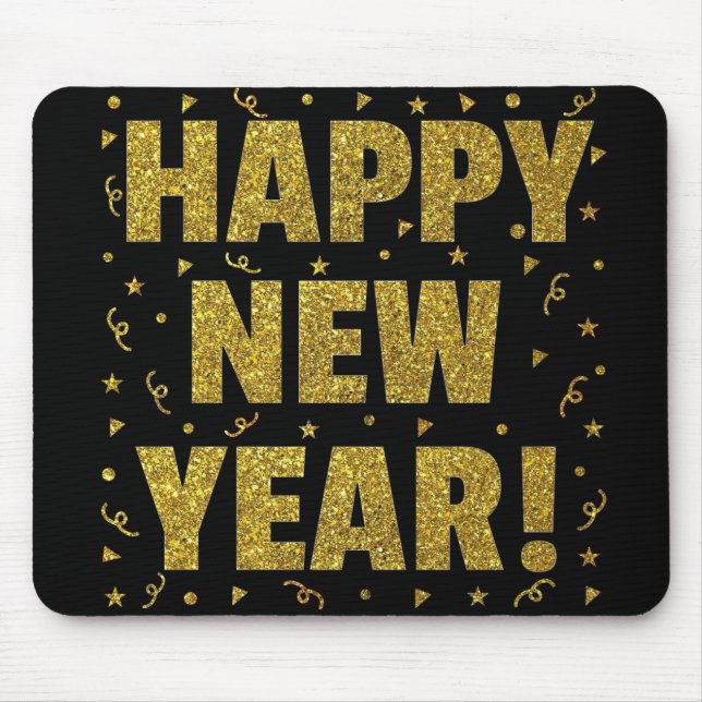 Happy New Year Mouse Pad (Front)