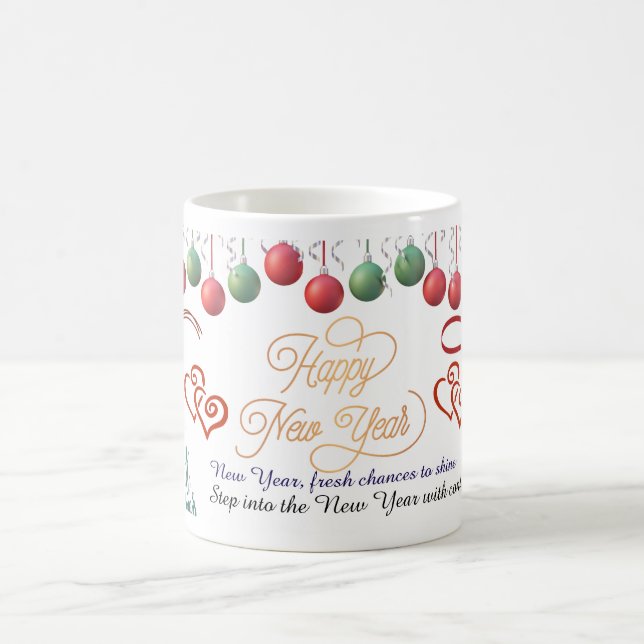 Happy New Year Mug – Premium Celebration Design (Center)