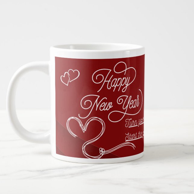 Happy New Year Mug – Premium Celebration Design (Left)