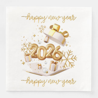 Happy new year napkin