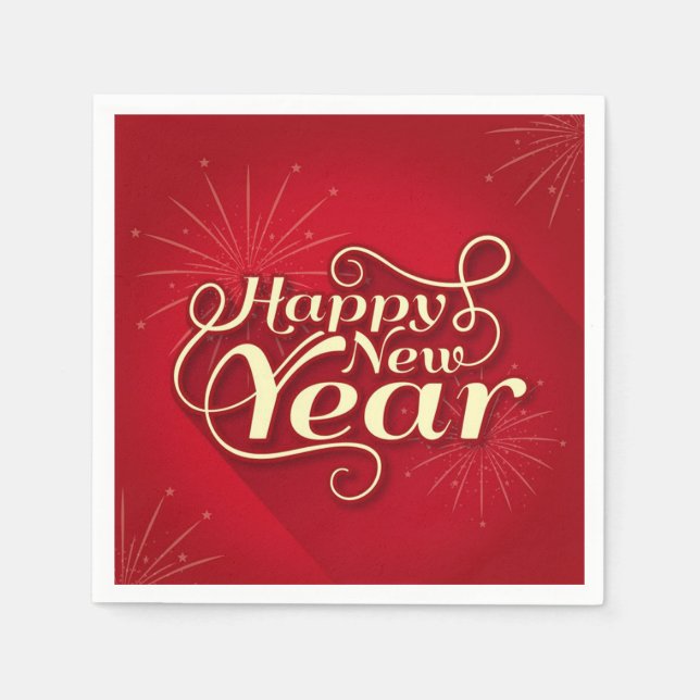Happy New Year Napkin (Front)