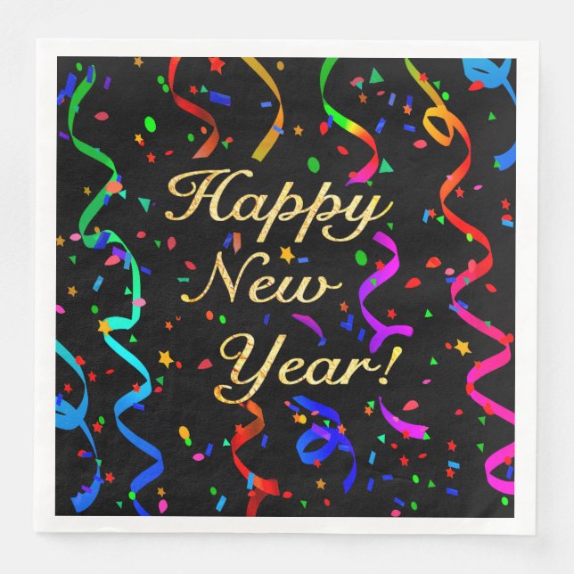 "Happy New Year!" Napkin (Front)