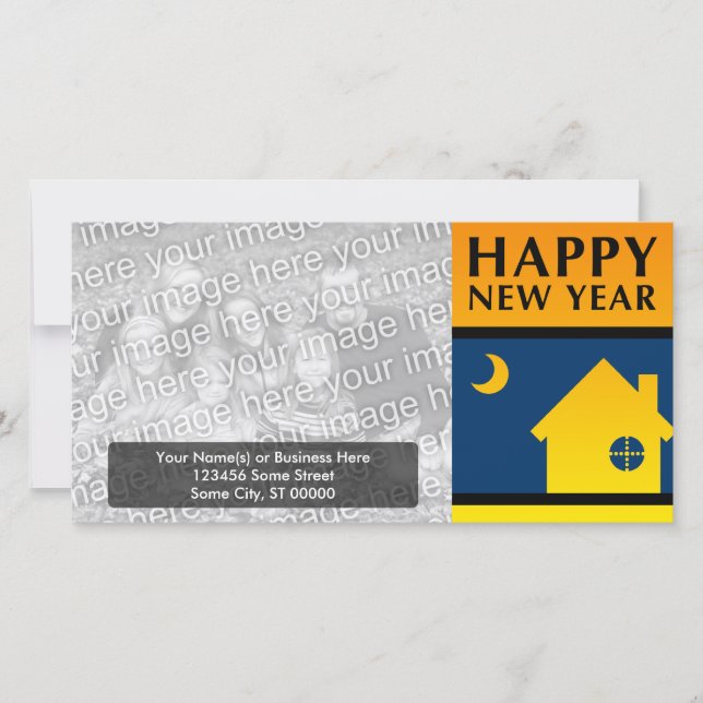 happy new year new address announcement (Front)