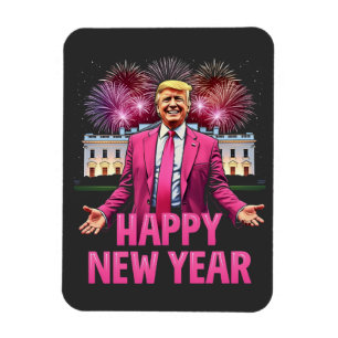 Happy New Year New Eve Trump Inauguration Day Xmas Magnet