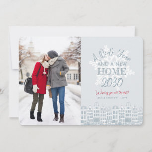 Happy New Year New Home Holiday Photo Card